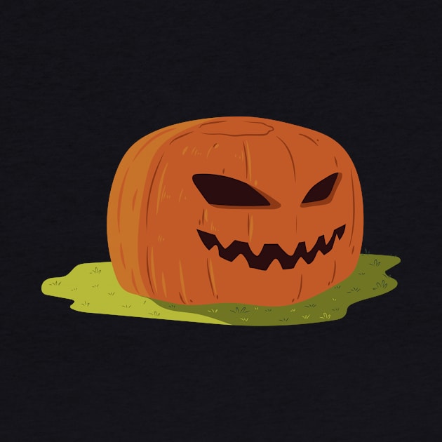 Pumpkin with cool face by rueckemashirt